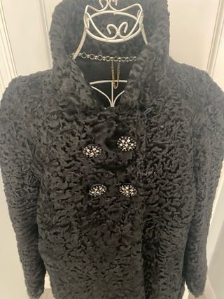 Chaquetón negro Edler & Pelz Talla 36