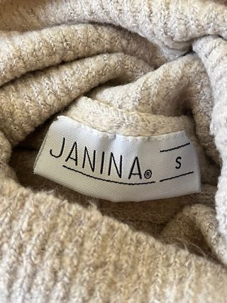 Maglione Beige Taglia S Collo Alto