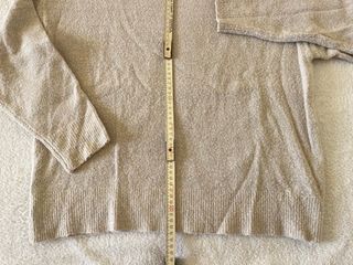 Maglione Beige Taglia S Collo Alto