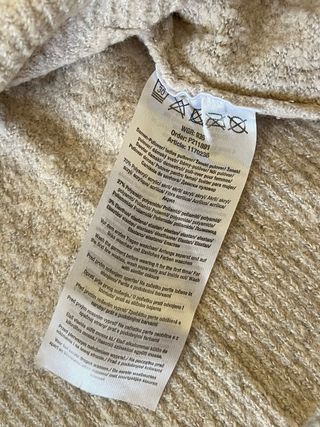 Maglione Beige Taglia S Collo Alto