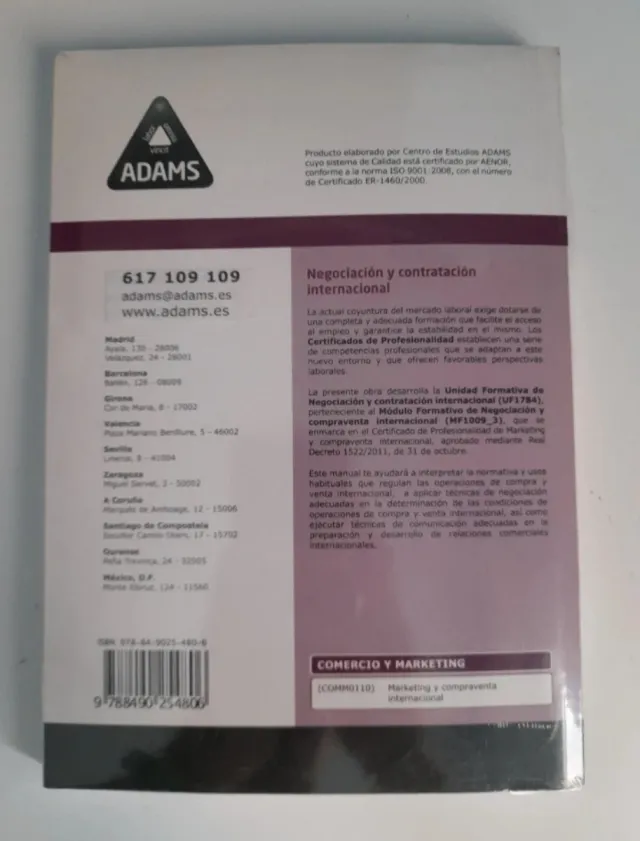 Negociación y contratación internacional: certi...