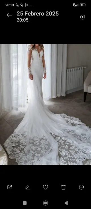 Vestido de Novia Sirena Talla 34-36