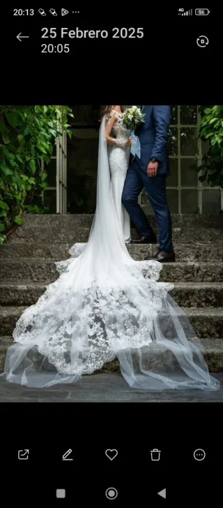 Vestido de Novia Sirena Talla 34-36