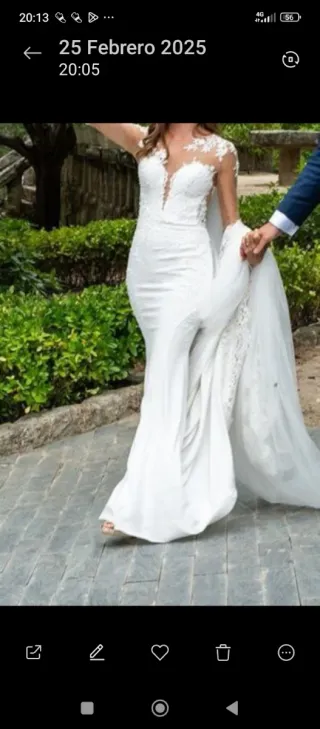 Vestido de Novia Sirena Talla 34-36