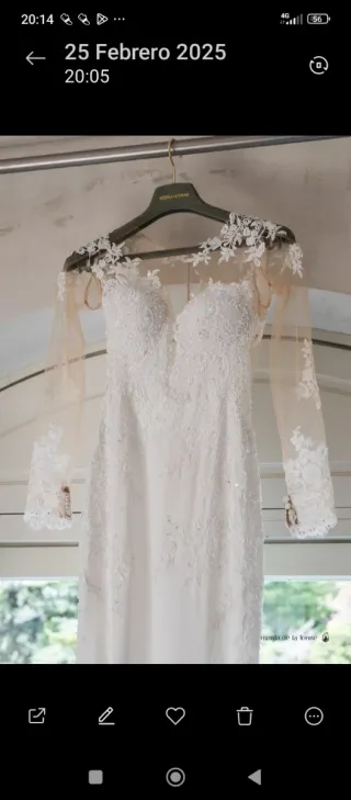 Vestido de Novia Sirena Talla 34-36