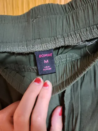 Falda pantalón larga verde