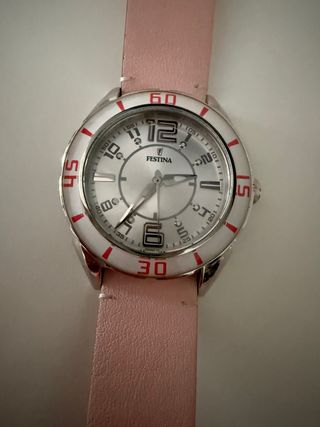 Reloj Festina Rosa y Plateado. Sin estrenar.