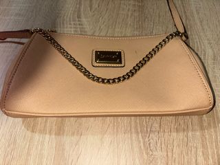Bolso Calvin Klein Beige Cadena Dorada