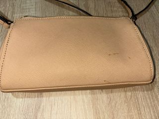 Bolso Calvin Klein Beige Cadena Dorada
