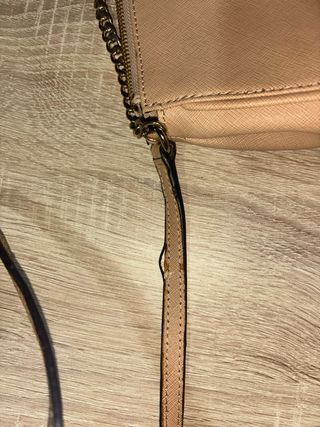 Bolso Calvin Klein Beige Cadena Dorada