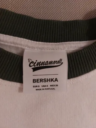 Sudadera Cinnamoroll blanca y verde