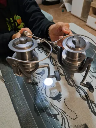 2 carretes carpfishing