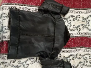 Chaqueta hombre cuero forrada pelito Talla M