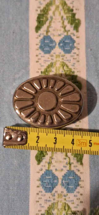 Scatolina portapillole vintage ovale