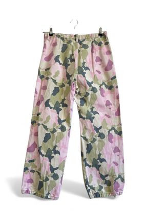 Pantaloni cargo donna camouflage Y2K