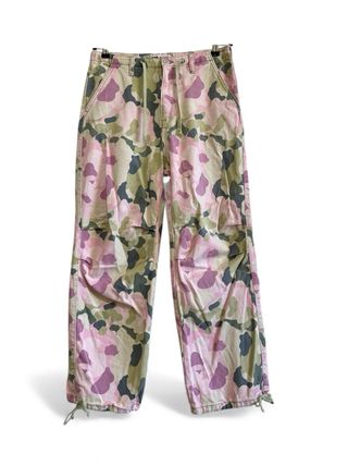 Pantaloni cargo donna camouflage Y2K