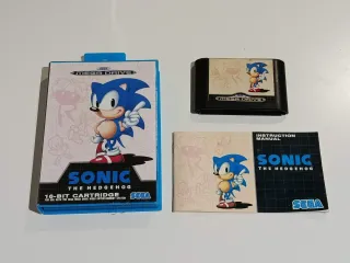 Sonic Mega Drive con confezione blu