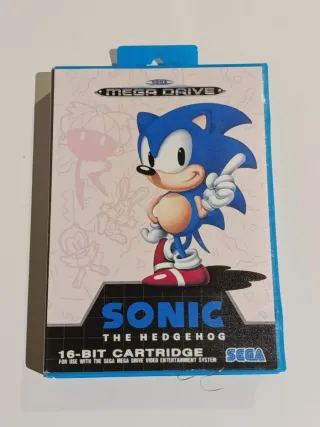 Sonic Mega Drive con confezione blu
