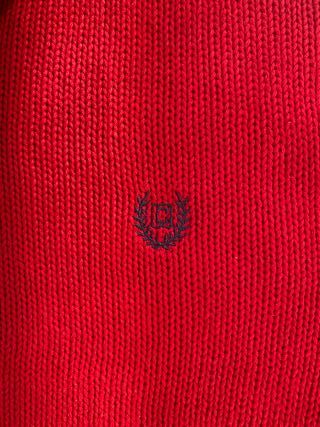 Maglione CHAPS rosso XL 100% cotone vintage USA