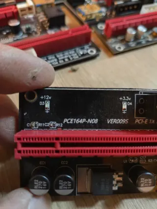 5 Adaptadores Tarjeta PCI-E 1x a 16x