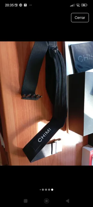 Riñonera porta gafas negra