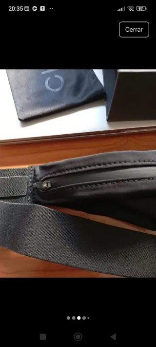 Riñonera porta gafas negra