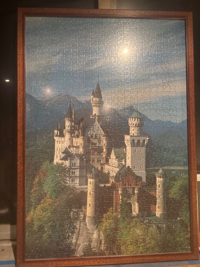 Cuadro de castillo en madera