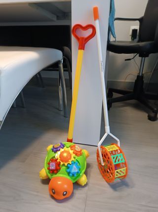 Juguete tortuga andador y rueda para bebé