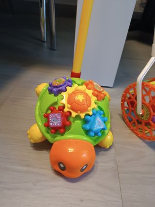 Juguete tortuga andador y rueda para bebé