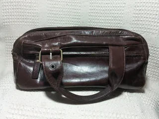 Bolso de mano marrón