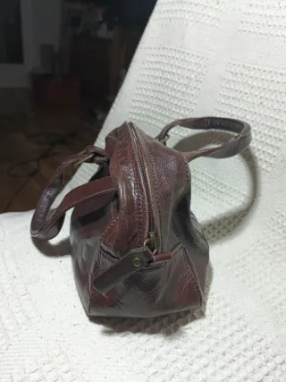 Bolso de mano marrón