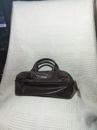Bolso de mano marrón