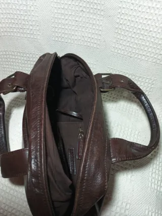 Bolso de mano marrón