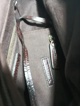 Bolso de mano marrón