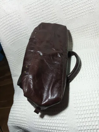 Bolso de mano marrón