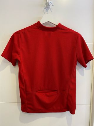 Camiseta ciclismo niño Btwin roja