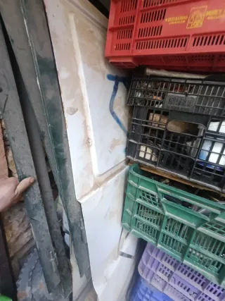 2 Puertas correderas blancas y de chapa Para vito