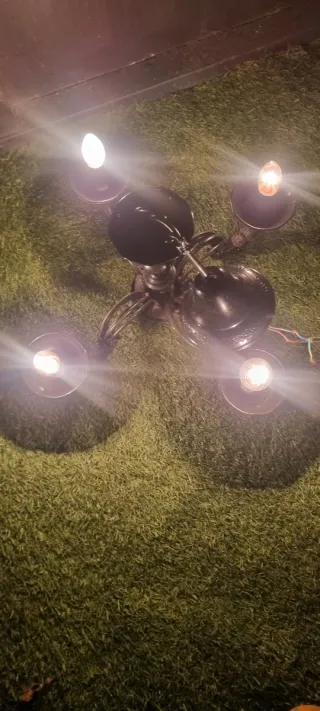 Lámpara de techo negra