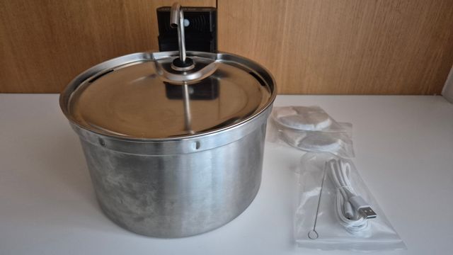 Fuente Gatos Acero Inox
