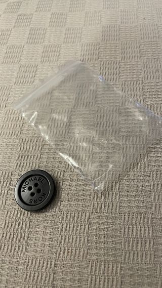 Abrigo Michael Kors Lana y Piel Negro