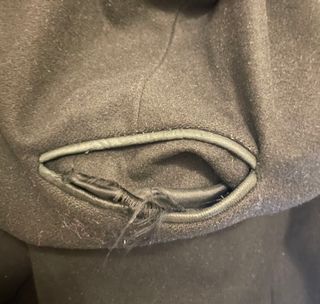 Abrigo Michael Kors Lana y Piel Negro