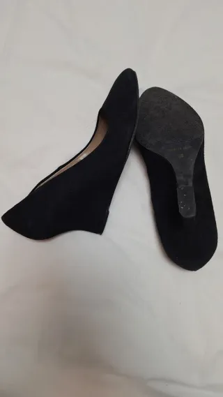 Zapatos de piel negros talla 38