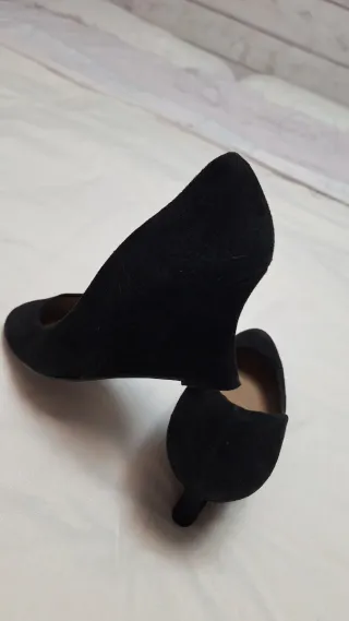 Zapatos de piel negros talla 38