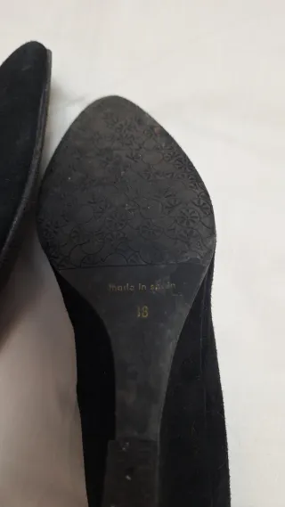 Zapatos de piel negros talla 38