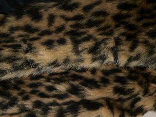 Chaqueta pelo leopardo manga 3/4