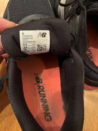 New Balance 590 V5 Scarpe Sportive Nero/Rosa 36