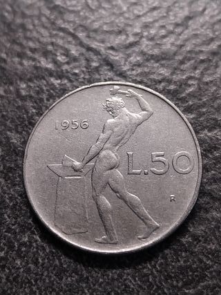 50 Lire 1956 Vulcano Italia