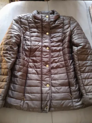Parka mujer talla S marrón