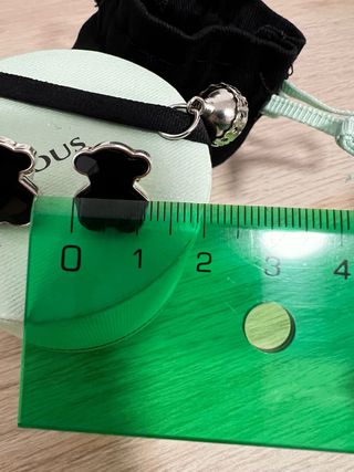 Pendientes TOUS Plata y Ónix Facetado