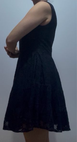 Vestido Zara Negro Encaje